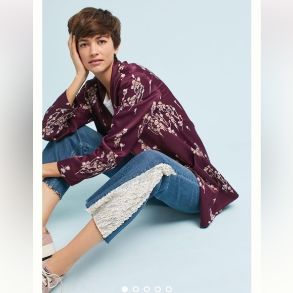 ANTHROPOLOGIE SZ 26 Pilcro High-Rise Sequined Flared Jeans - Picture 2 of 9